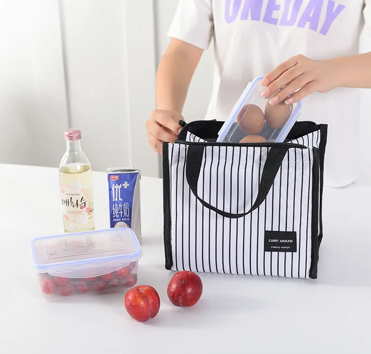 Новая стильная модная мини-грелка для обедов для пикника, ручная сумка Bento Box, сумка Ланч-бокс, в настоящее время