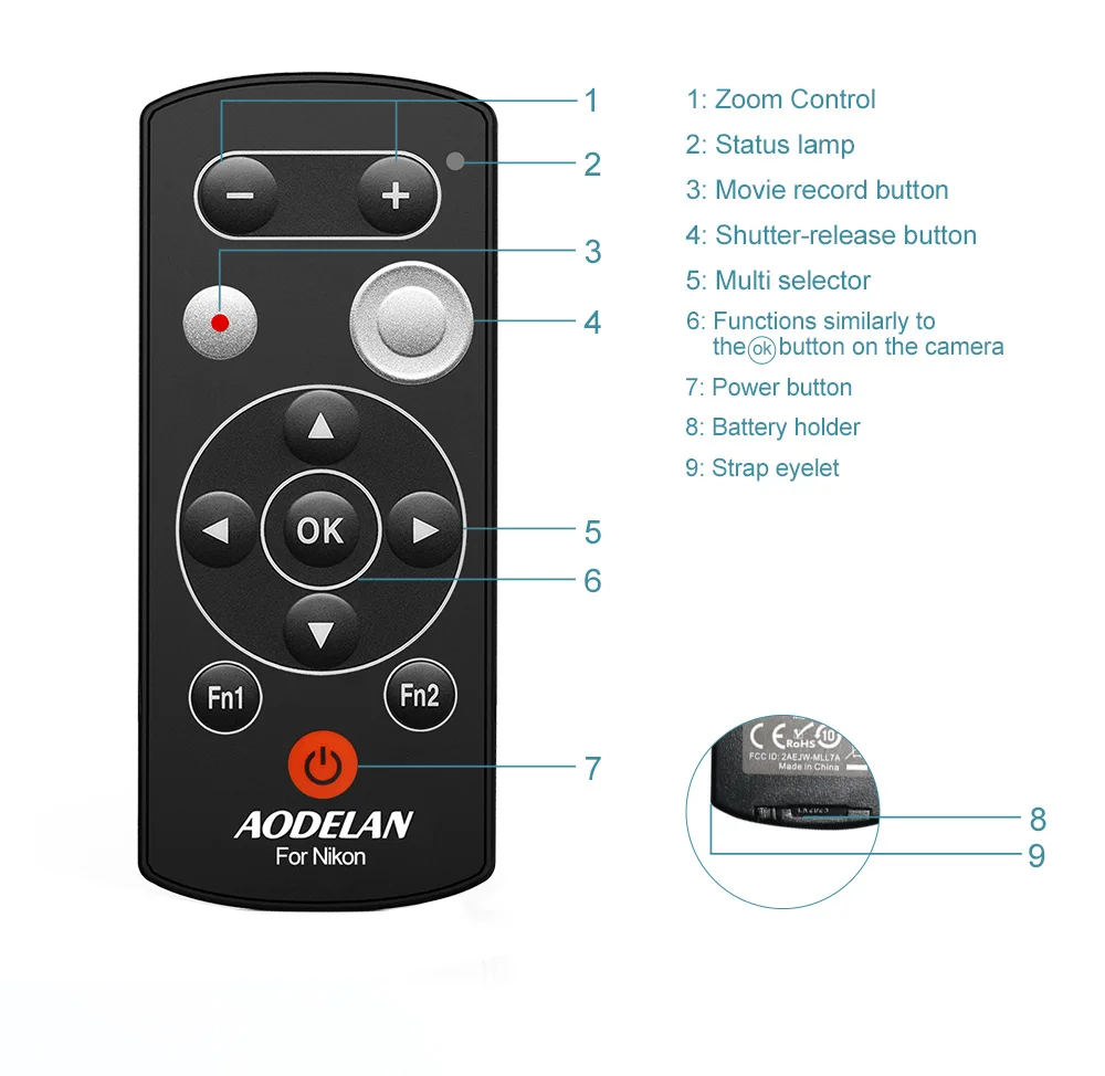 Nikon ML-L7 ワイヤレス Bluetooth カメラリモコンシャッター