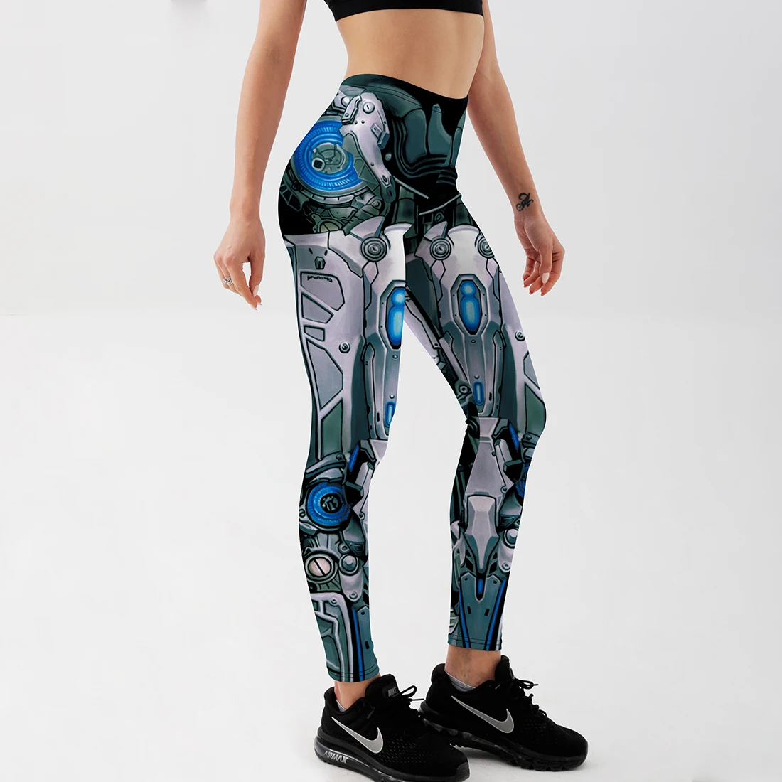 Qickitout-Leggings-Machine-New-Women-s-Deformation-Robot-Armor-Leggings