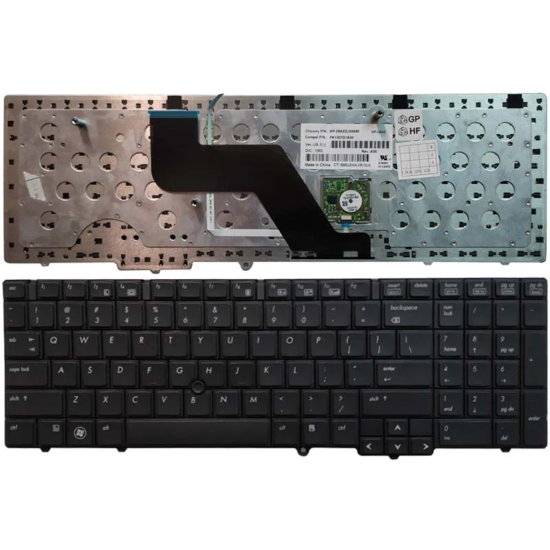 New US laptop Keyboard For HP EliteBook 8540 8540P 8540W with pointing sticks