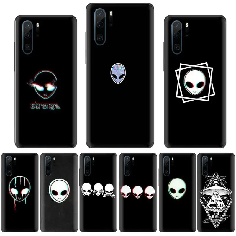 

Alien Avatar ET Simplicity black Phone Case For Huawei Y5 Y6 II Y7 Y9 PRIME 2018 2019 NOVA3E P20 PRO P10 Honor 10