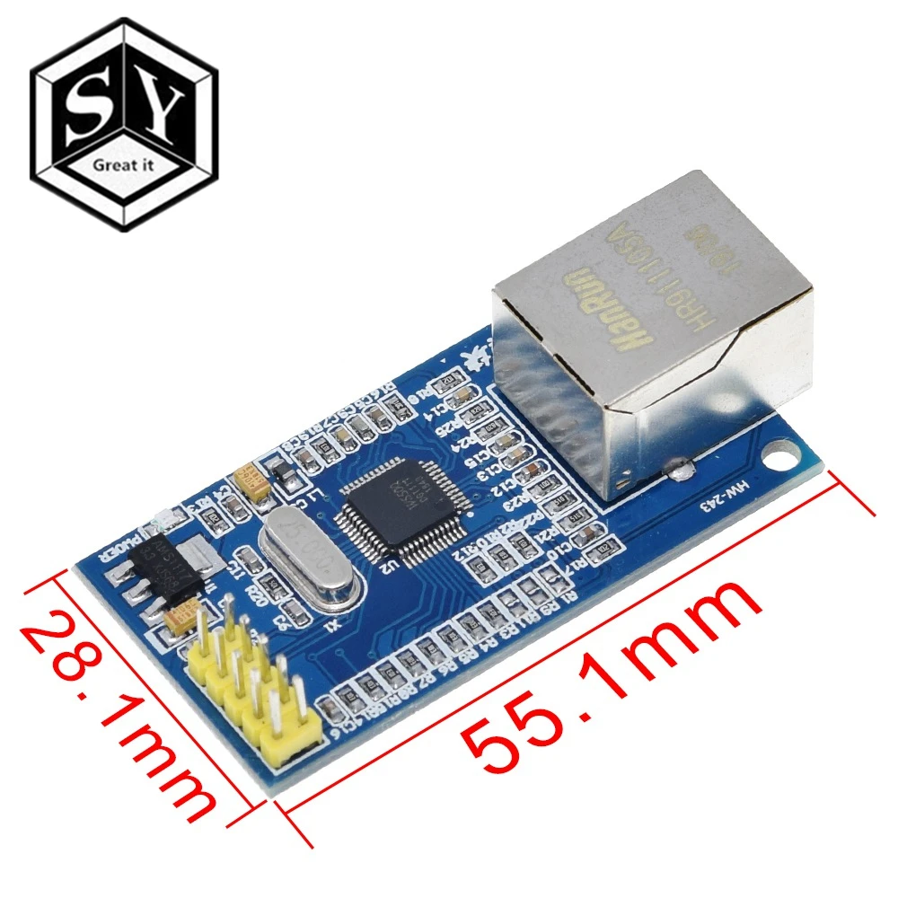 1 шт. Great IT W5500 сетевой модуль Ethernet аппаратные средства TCP/IP 51/STM32 микроконтроллер программы по W5100