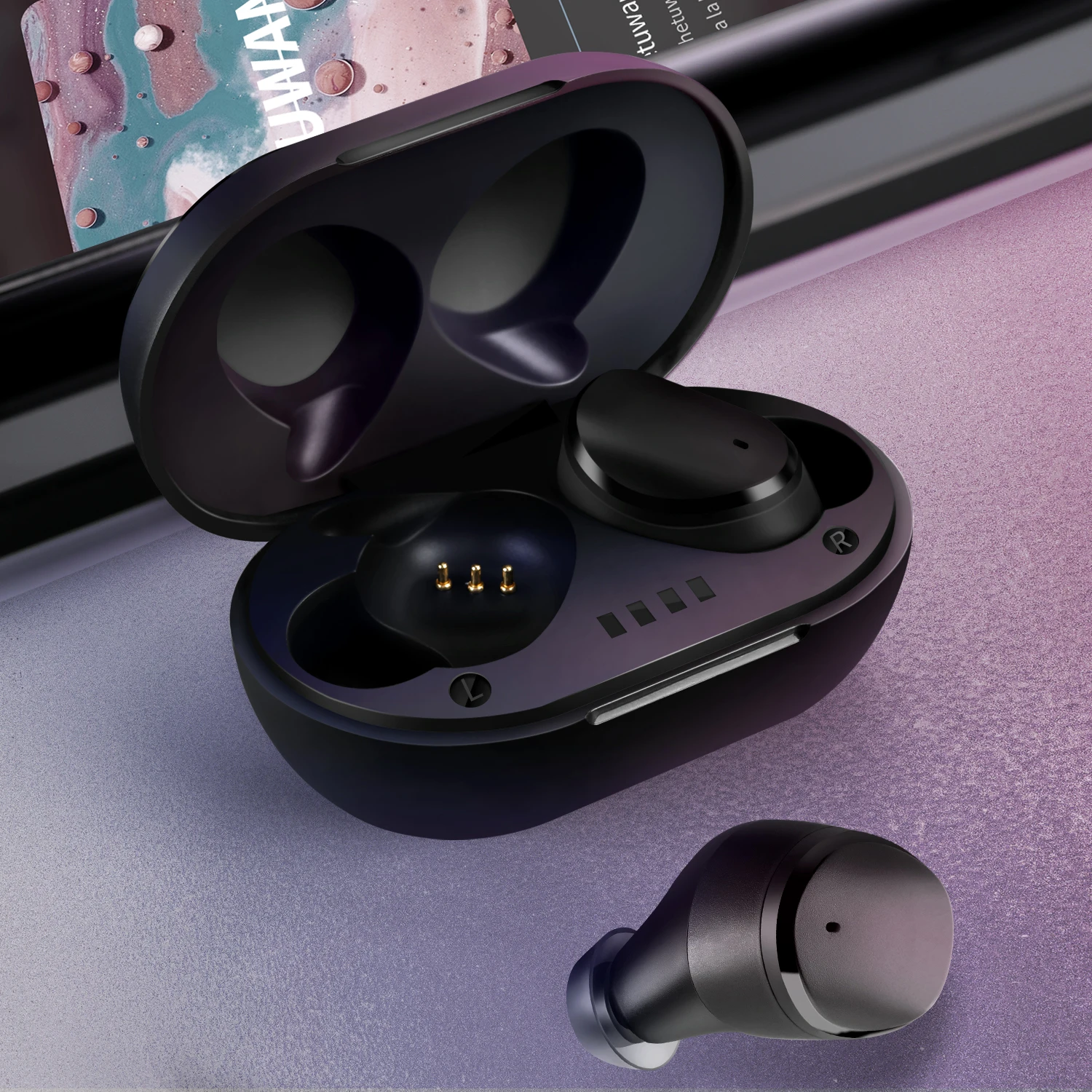 Eardots V98 Mini TWS Touch Control Bluetooth V5 0 Earphones HD Stereo Wireless Earphone With Charging Case PK T5 T5S GT1 GT2 tws
