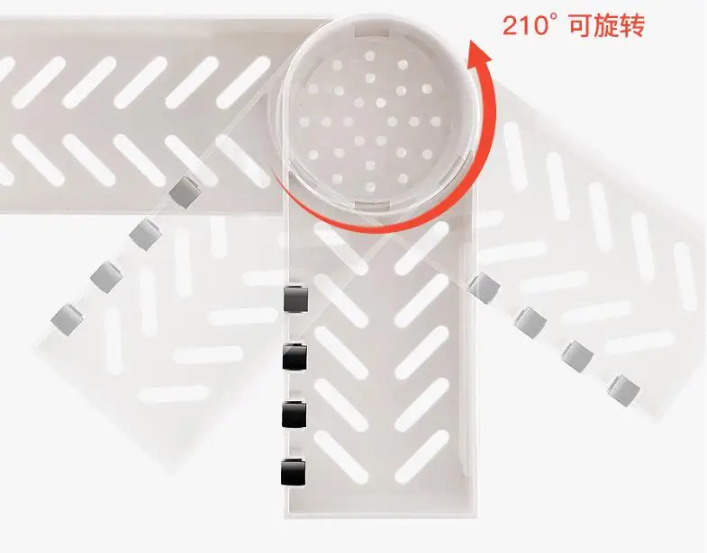 210°Rotate держатели для хранения стойка Органайзер для ванной комнаты с 4 настенная вешалка с крючком товары для кухни хранения организации полки