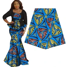 Хлопок Африка Анкара принты ткань настоящий голландский воск лоскутное Высокое качество Африканский wewing материал для DIY праздничное платье 6 ярдов