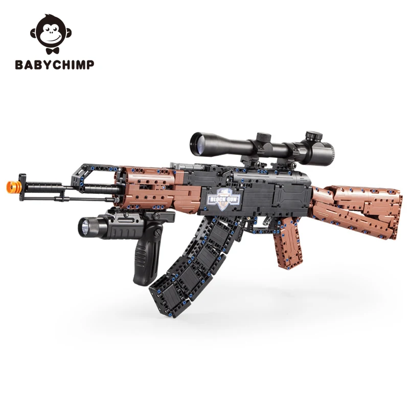Военная армейская Оружейная серия SWAT AK47 98K строительные блоки модель оружия