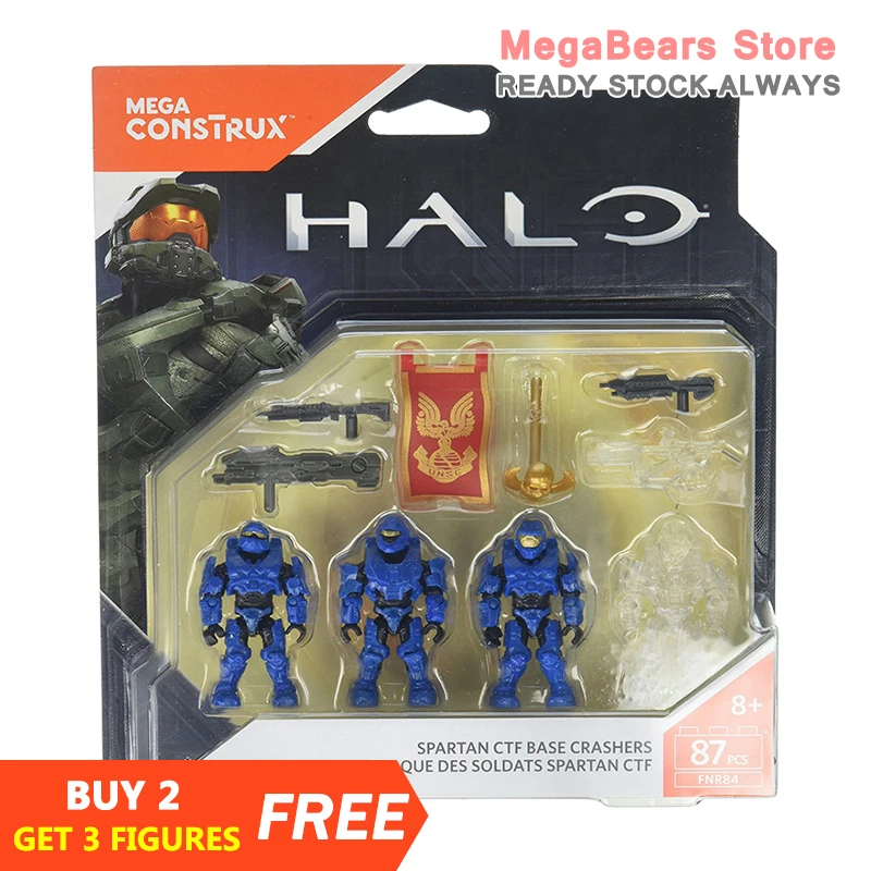 Строительные блоки Mega Bloks конструирующие Halo FNR84 Spartan CTF Base Crashers строительные