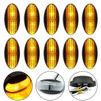 

4 LED Side Marker Front Rear Tail Light For Truck Trailer Caravan Boat