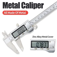 Digital Metal Caliper Stainless Steel Vernier Calipers Electronic Micrometer Ruler Depth Measuring Tool Gauge Instrument 0-150mm