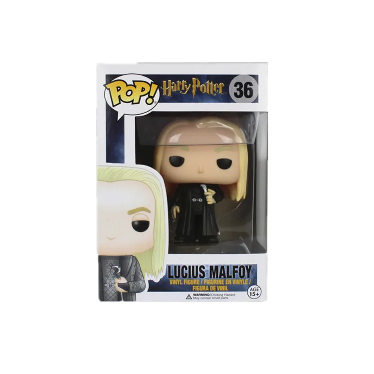Funko POP Гарри Северус Снейп Луна Добби Гермиона рубеус Виниловая фигурка Коллекция Модель игрушки подарки 2F12 - Цвет: Lucius
