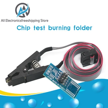 

SOIC8 SOP8 Flash Chip IC Test Clips Socket Adpter BIOS/24/25/93 Programmer for arduino