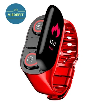 

Sport Watch 0.96" AI Smart Watch With Bluetooth Earphone Heart Rate Monitor Smart Wristband Long Time Standby Wireless Earbuds