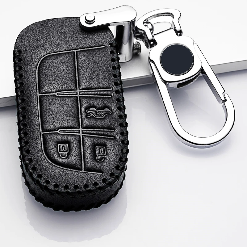 Car Key Cover Case Key Chain Key Chain Protector For Jeep Grand Cherokee Chrysler 300C Renegade Fiat Freemont 2018