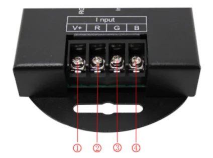 Светодиодная лента повторитель контроллер DC12-24V Led RGB усилитель 24A 3 канала высокая скорость Выходная Мощность 288 Вт светодиодный Усилитель усиленный RGB