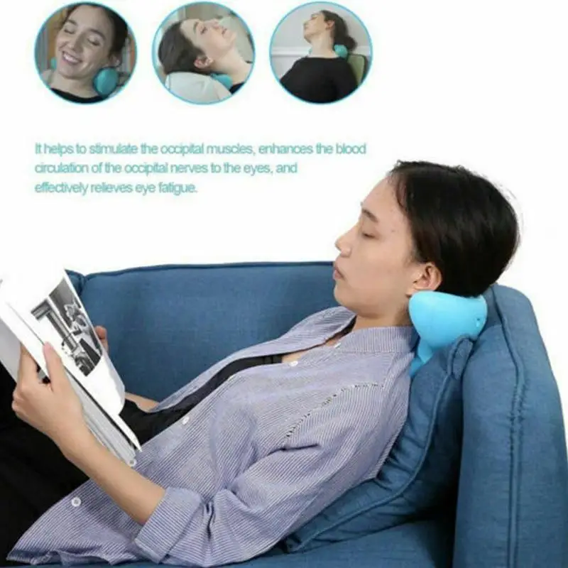 Memory Foam Pillow Neck Massage Ergonomic Curve Cervical C4T0 Neck Cushion X9C1 