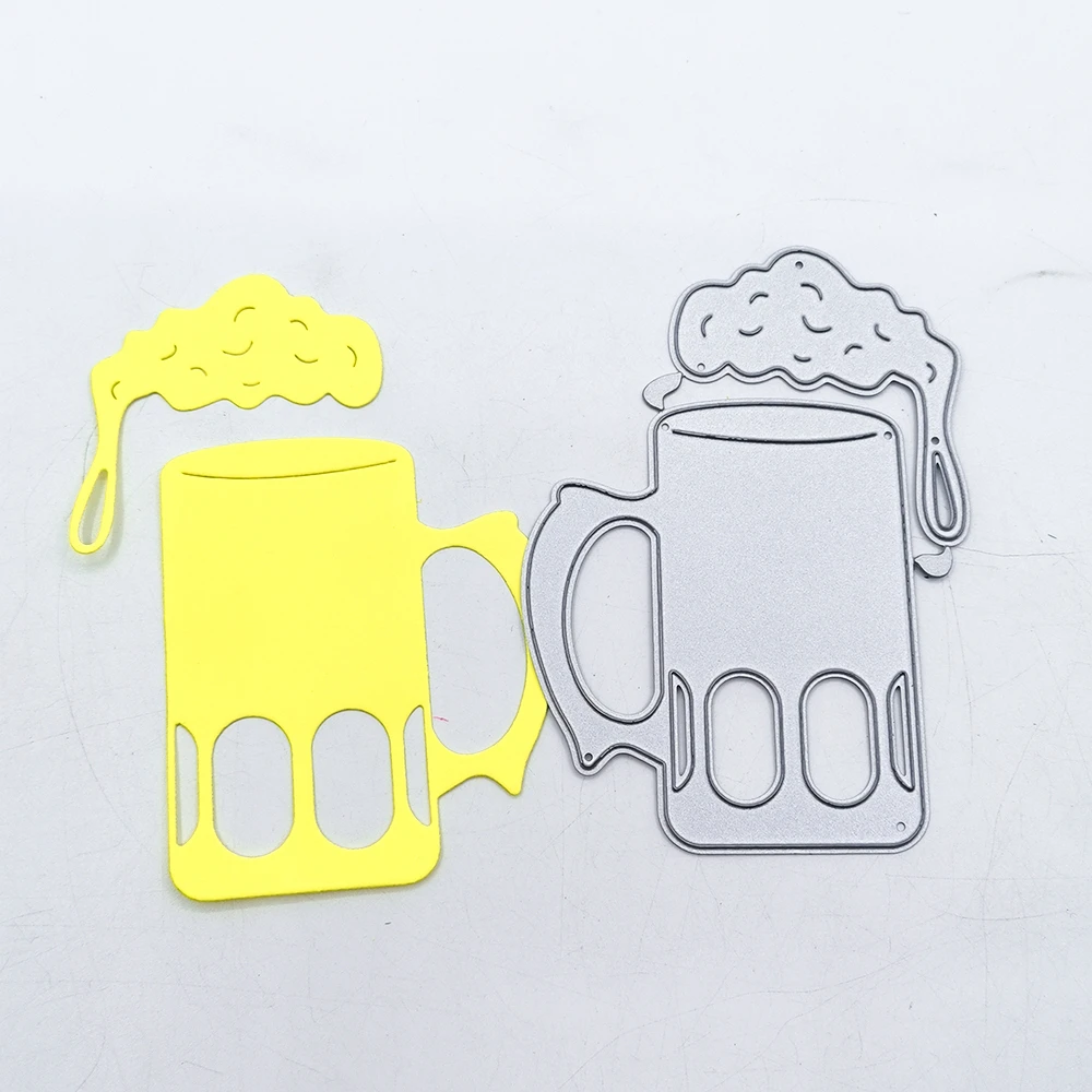NEW Beer keg and Beer mug Metal Cutting Dies Scrapbooking stencil Craft template