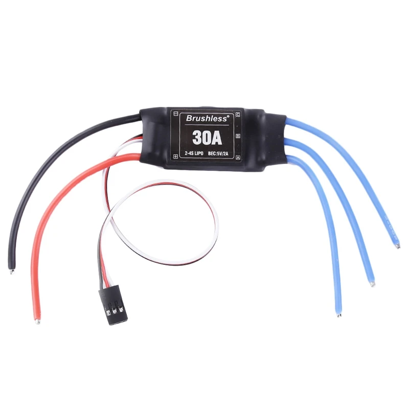 2-4S Lipo 30A бесщеточный Esc с высокой частотой обновления для многоосных летательных аппаратов