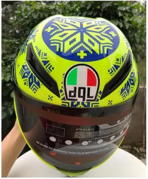 

New motorcycle helmet men's full set of helmet professional helmet competition for four seasons use safety performance 46