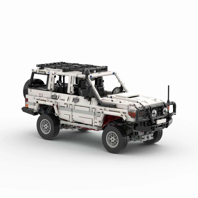The static display board of Toyot off-road vehicle technology parts can be remote-controlled MOC-47249 2133PCS