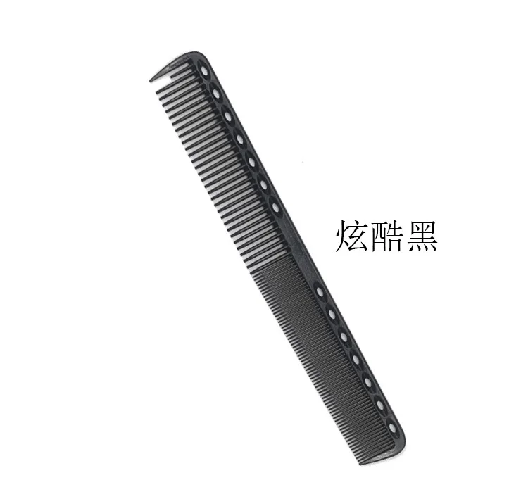 YS-339 салон Цзянь фа Шу Двусторонняя Женская расческа для волос двухсторонняя резка пластиковая расческа - Цвет: Black