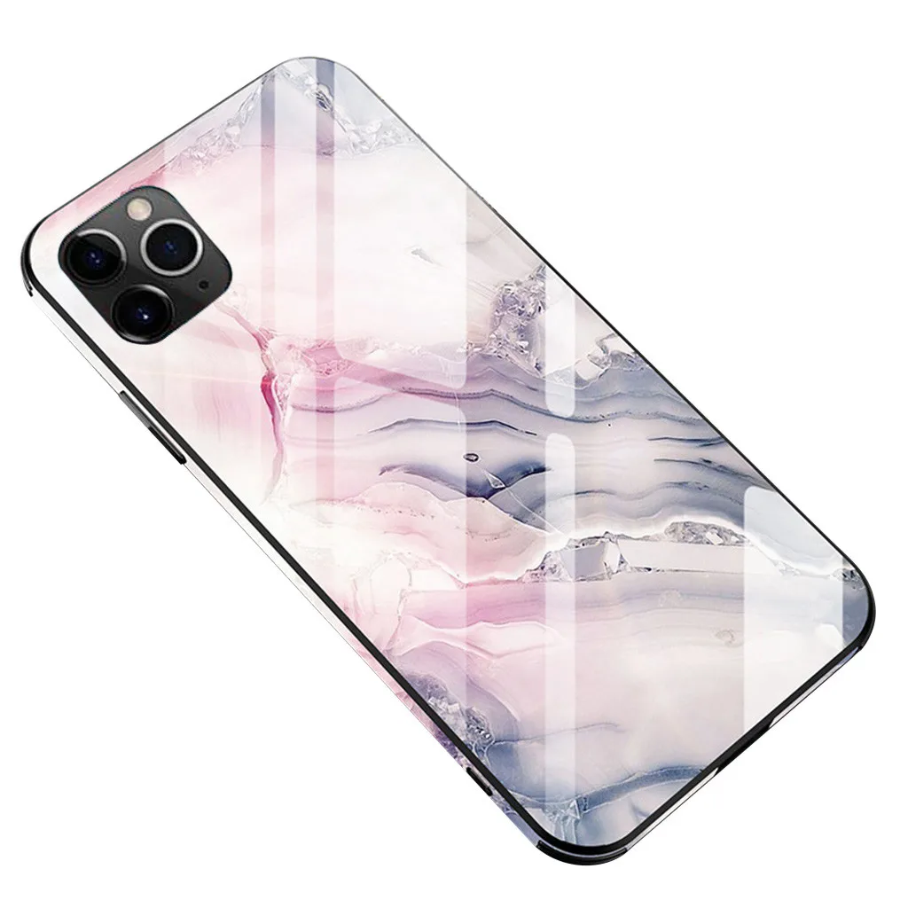 Чехол из закаленного стекла для iPhone 11, чехол для iPhone 11 Pro 11Pro Max, роскошный защитный чехол с принтом, защитный чехол из ТПУ, защитный чехол 19 ot