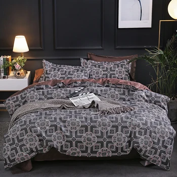 

3pcs luxury America retro comforter bedding set bed cover Queen King nordic duvet cover set Bedclothes Quilt Cover Pillow case