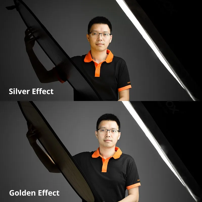 5in1 60CM 80CM 110CM 80x120CM Silver White Gold Portable Collapsible Light Round Photography Reflector Studio photography reflector