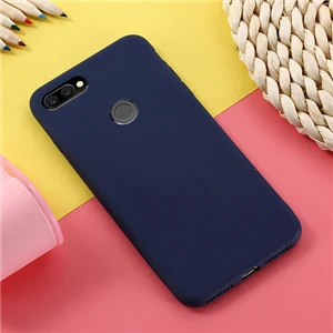 b Чехол TRISEOLY для huawei Y9, простой однотонный чехол для телефона huawei Y9, мягкий силиконовый чехол Y 9, чехол - Цвет: b