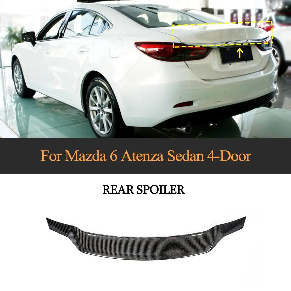 For Atenza Rear Trunk Wing Spoiler For Mazda 6 Atenza Sedan 2014 2019