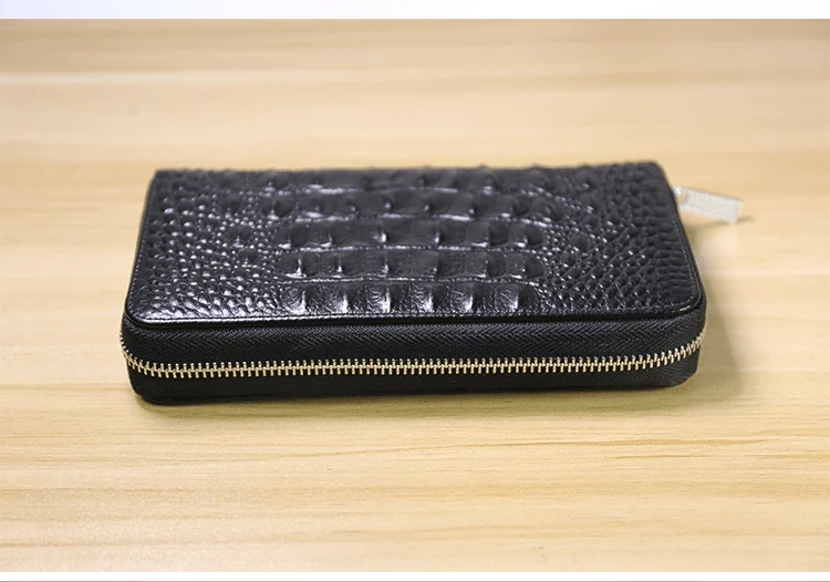 Кошелек из бычьей кожи кошельки для мужчин с защитой от RFID, для карт держатель кошелек портмоне, Длинный кошелек для телефона