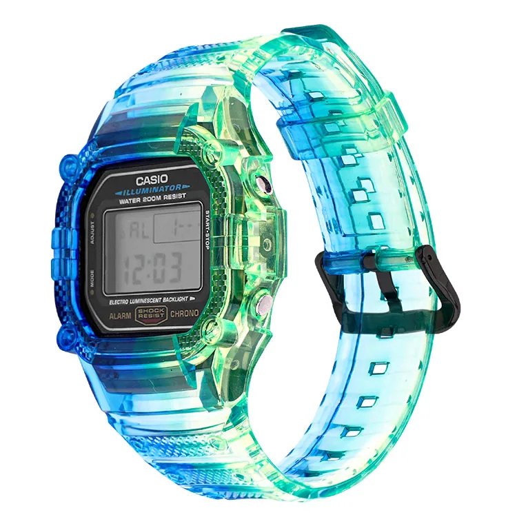 Watch Band Strap For Casio DW5600 GW-5610 Bracelet Watchband Cover Resin Wristband Screen Protectors Case for G-SHOCK Wrist band 