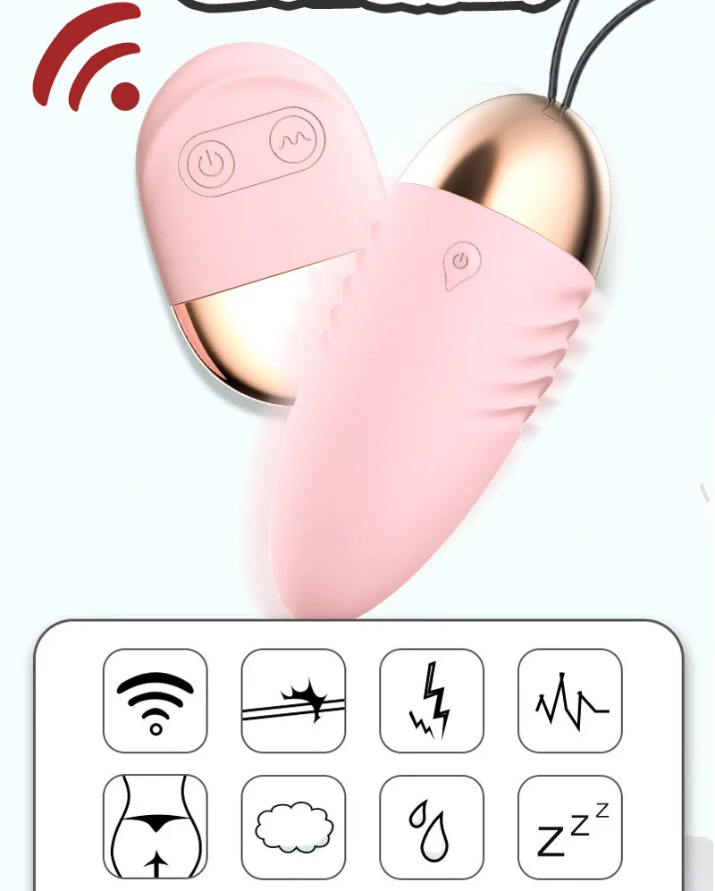 BLACKWOLF Wireless Remote Control Vibrating Egg Clitoris Stimulator Vaginal Massage Ball G-Spot Vibrators Sex Toys for Woman