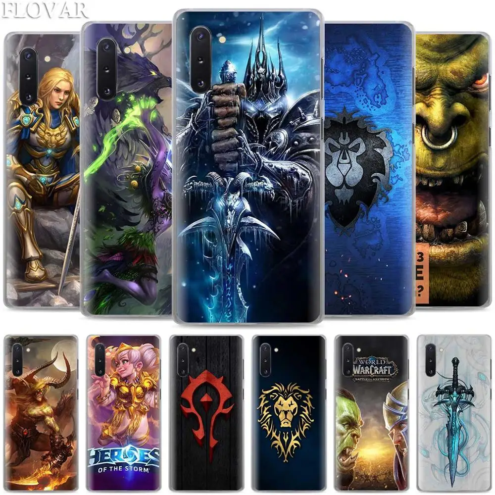 

World of Warcrafts Phone Cases for Samsung Galaxy Note 10 S10 Plus 5G S10e A30 A40 A50 A60 A70 M40 Hard Cover Coque
