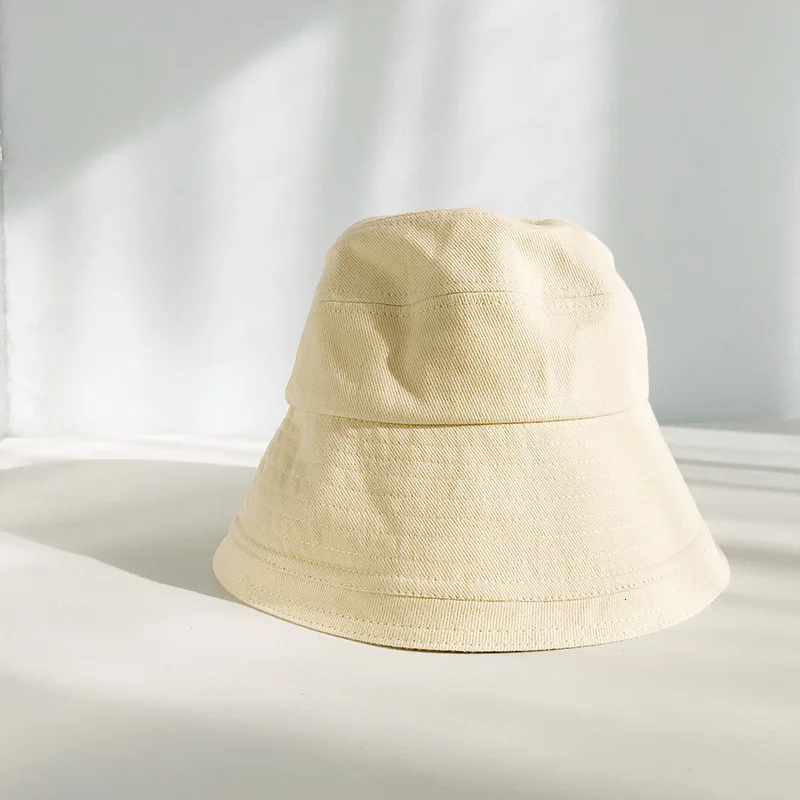 Bucket cap Beige SP& CITY черная Рыбацкая шляпа, женская панама, Охотничья одноцветная складная шляпа-ведро, осенняя выразительная Джокер, изогнутая женская шляпа - Цвет: Bucket cap Beige