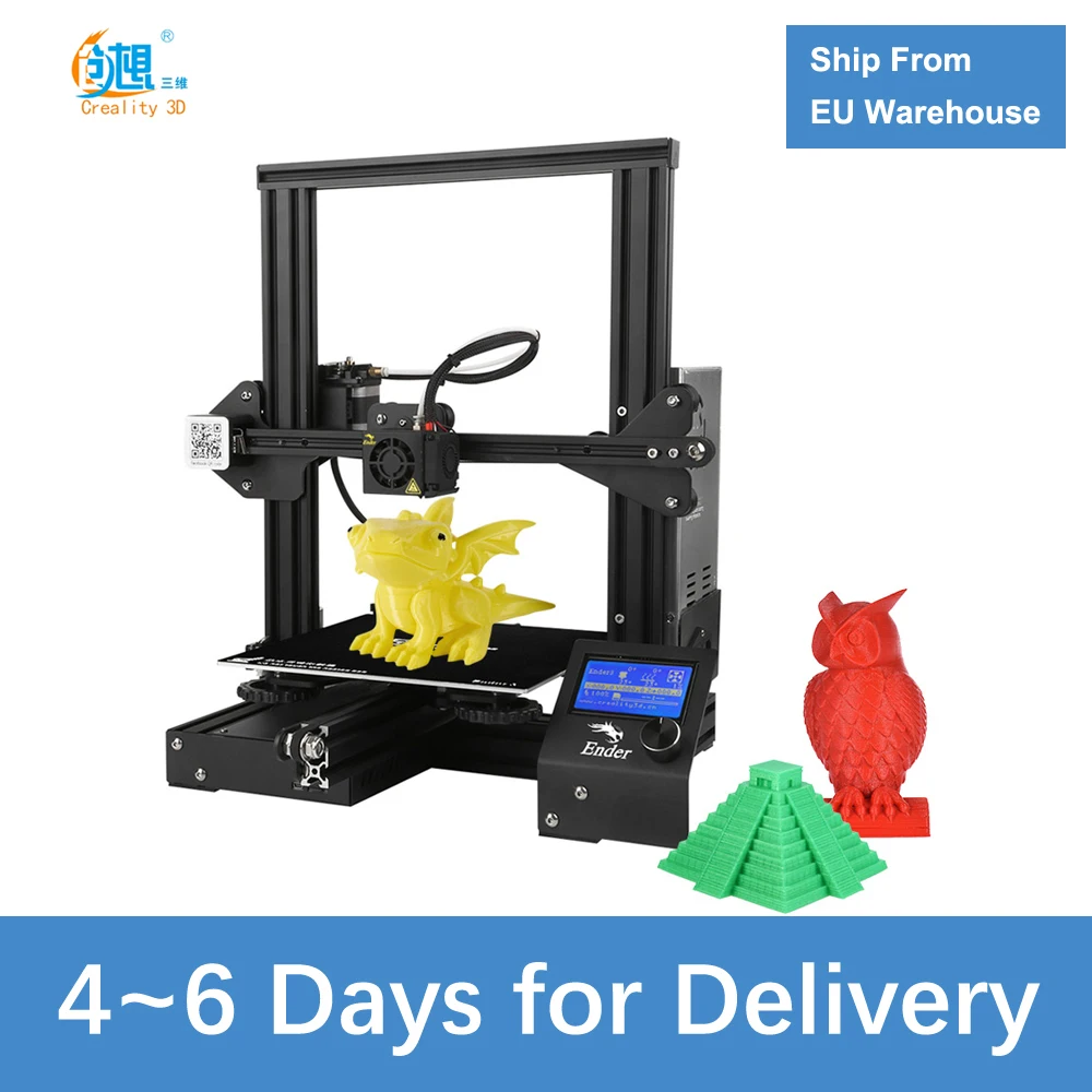 buy High precision Ender 3 DIY 3D Printer Self assemble with Resume Printing Function 220 * 220 * 250mm Printing Size