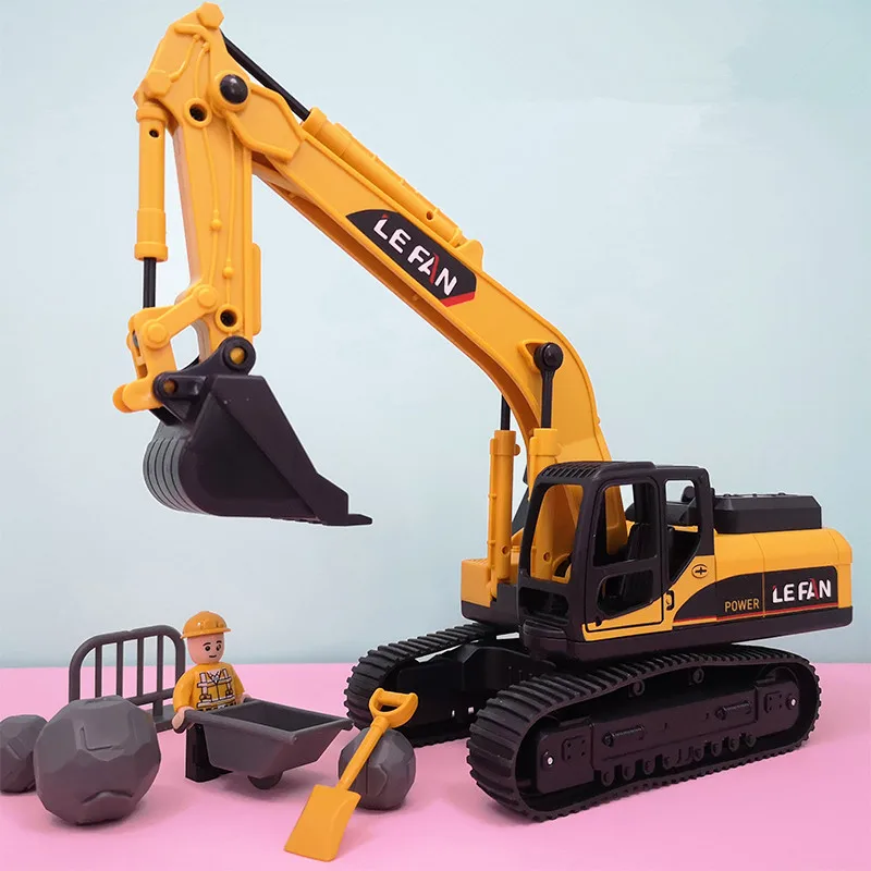 

1:50 plastic crawler excavator model,wood grabber,ground drill,construction vehicle toy,children's toy gift,free shipping