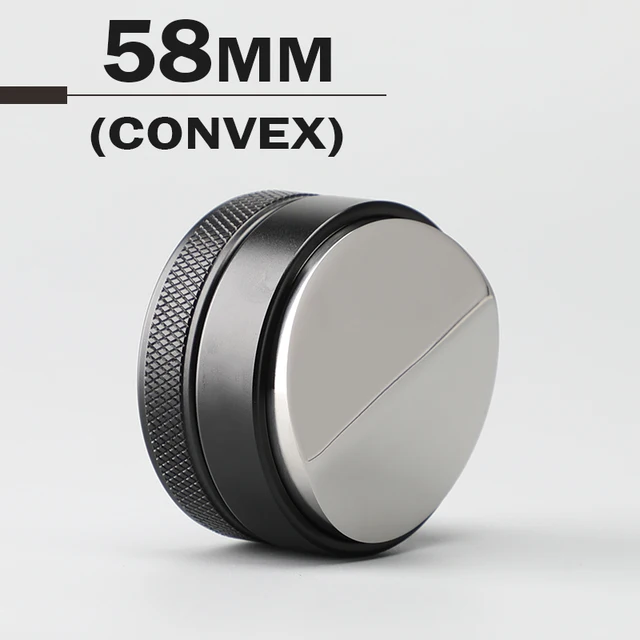Coffee Tamper 51/53/58/58.35MM  304 Stainless Steel Coffee Distributor Coffee Powder Hammer Convex Base Coffee Accessories 58mm