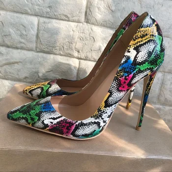 

High heels sexy women elegant heel shoes quality thin heel point toe 12cm patent leather pumps meeting party shoes 2020