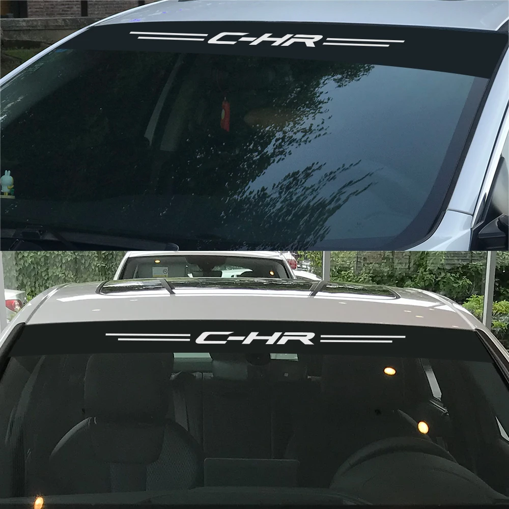 Наклейка на лобовое стекло автомобиля s для Toyota Camry Landcruiser Highlander CHR RAV4 Prado Auris Avensis Yaris Светоотражающая наклейка