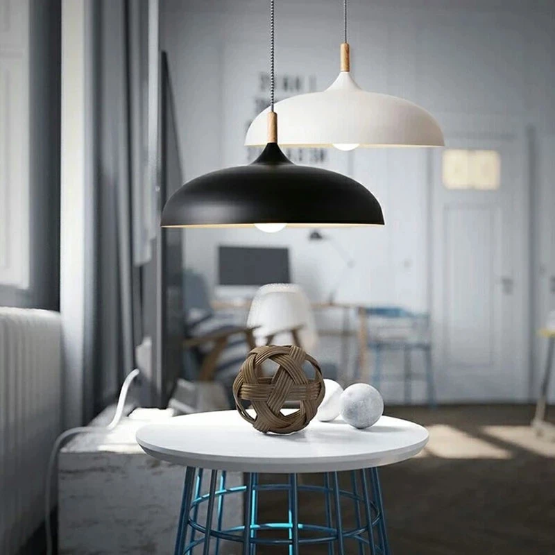 LED Pendant Lights E27 Oak Plate Hanging For Home Indoor pendant lights,pendant lamp