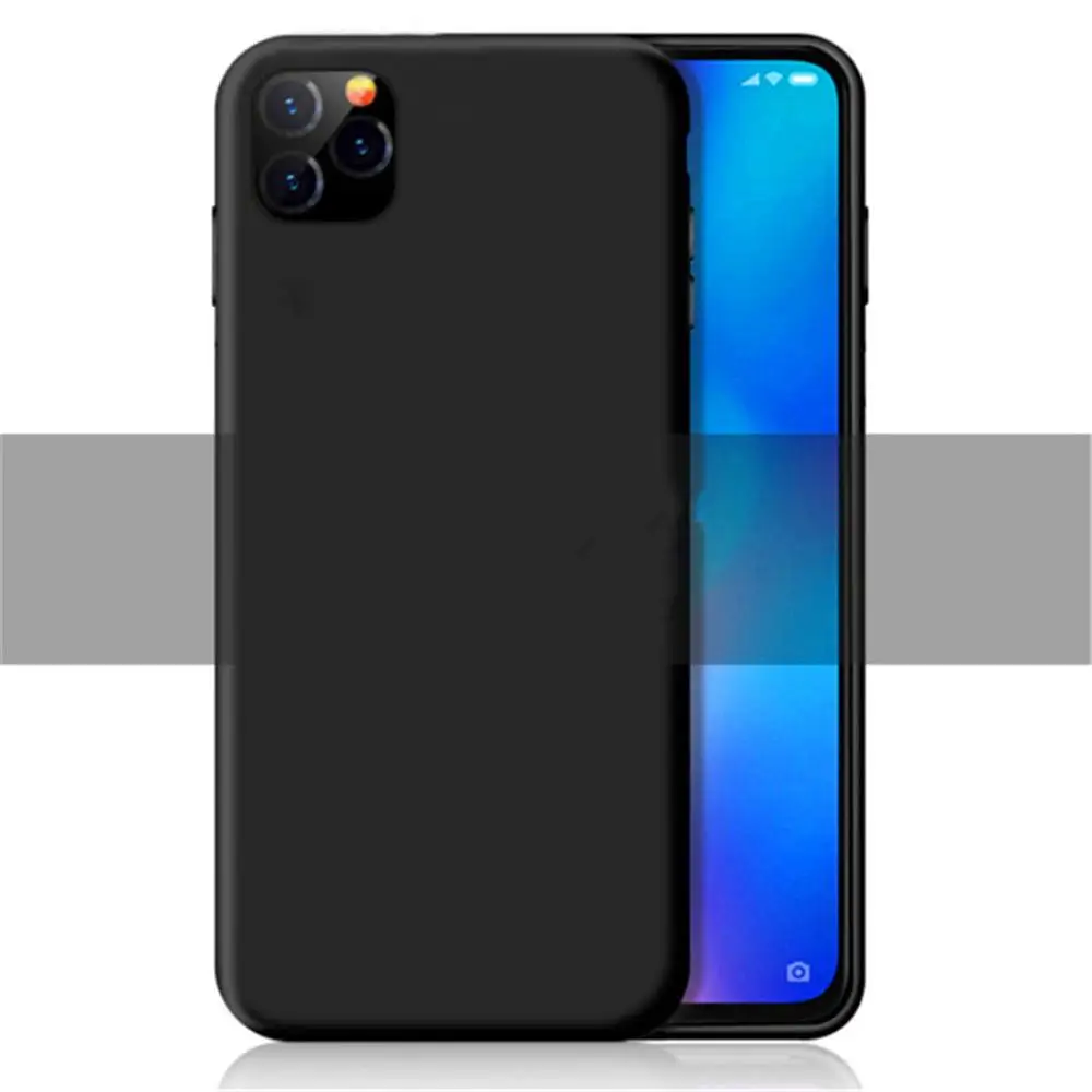 Черный Официальный жидкий силикон логотип Чехол для iPhone 11, 7, 8, X, 6 S, 6 S Plus, чехол для iPhone XR XS 11 Pro MAX мягкий чехол с логотипом - Цвет: Черный