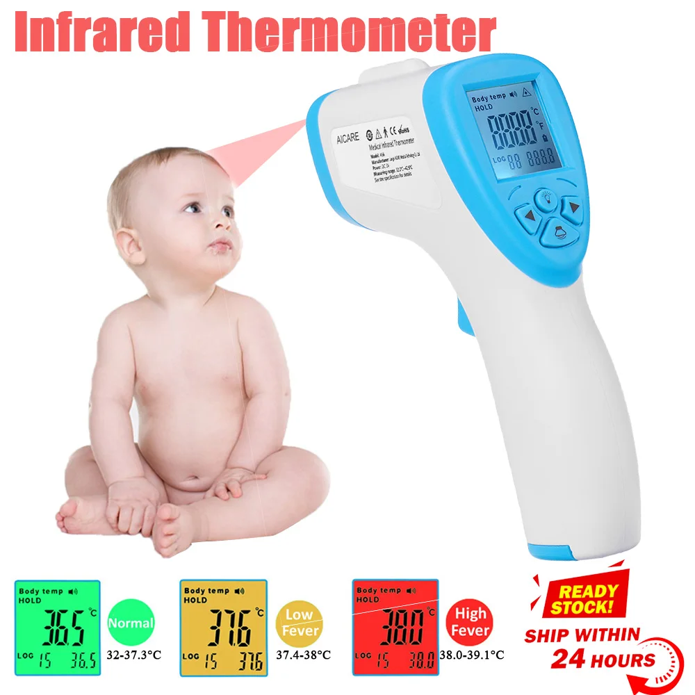 

Digital Infrared Thermometer Baby Forehead Thermometer Portable Non-contact Child Handheld Body Temperature Measure IR Device