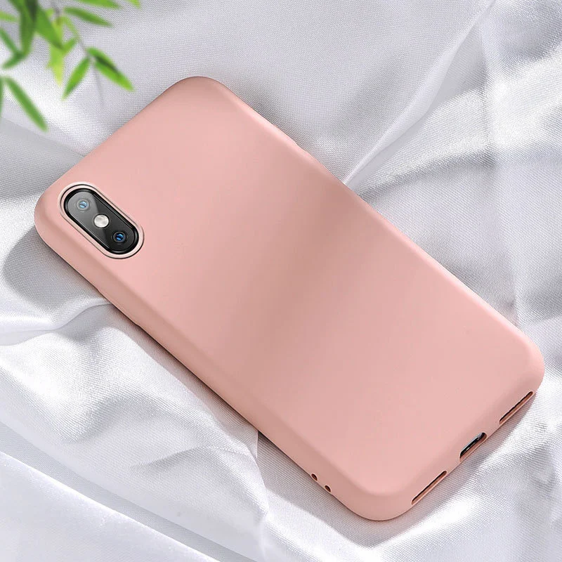 Pink Жидкий силиконовый чехол для Xiaomi mi 9 Pro Lite mi 8 SE mi CC9e mi 9T A3 A2 Red mi K20 8A 8 7A 7 6A 6 Note 7 8 Pro мягкий чехол для задней крышки - Цвет: Pink