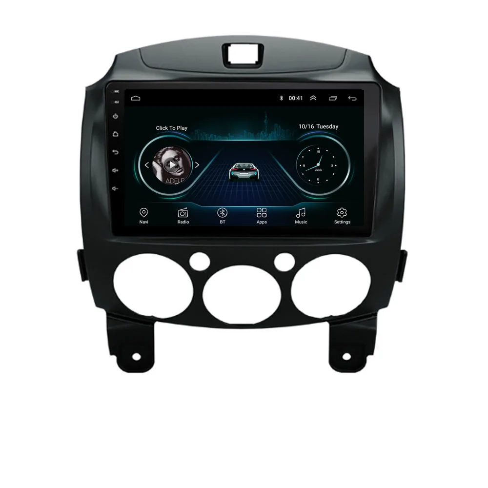 9 &quot4G LTE Android 10 1 для MAZDA 2/Jinxiang/DE/Third generation 2007-2013 2014 мультимедиа автомобильный DVD