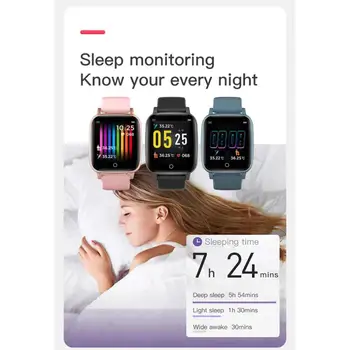 

T1 Thermometer Heart Rate Monitoring Smart Watch Glass Plastic Mobile Positioning Monitor Social Entertainment Smart Reminder