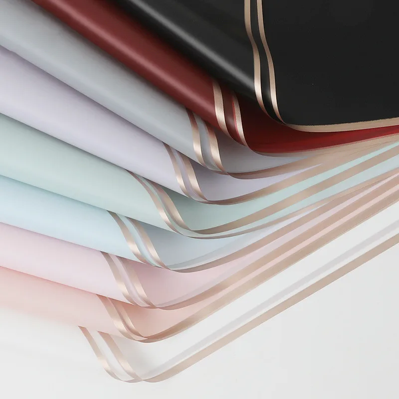 

2PCS/Pack Macarons Solid Color Waterproof Mist Paper Flower Gift Wrapping Material Florists Supplies DIY Scrapbook Craft Paper