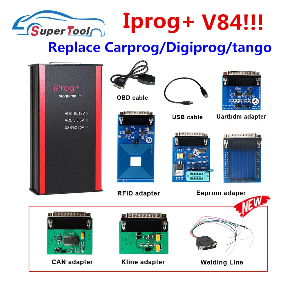 Программатор ключей Iprog + Pro V84 поддержка IMMO коррекция пробега сброс подушки