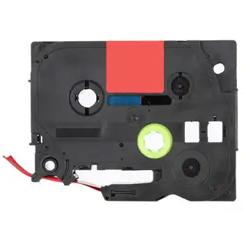 

Label Tape Replacement Ribbon Compatible TZe 12mm Red Background Gold Letter KZe-RW34