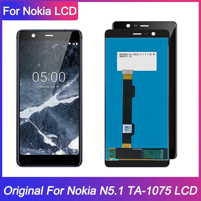 Оригинальный дисплей 5 дюйма для Nokia N5.1 TA-1061 + дигитайзер сенсорного экрана в сборе