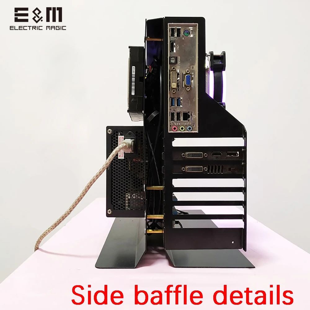 MATX ATX PC открытая рамка тестовая скамья Chassic воздушный чехол сплав кронштейн игры гик для HDD SSD видеокарта вентилятор водяного охлаждения